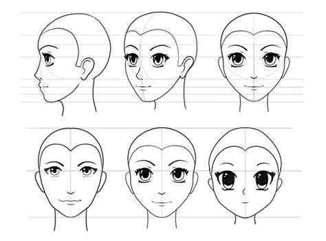 How To Draw Anime Heads And Faces Design Psdtuts Anime Head Manga