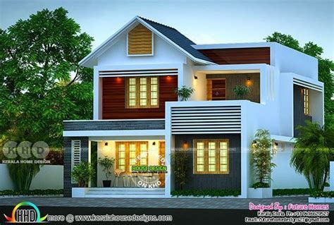 163 Sq M Beautiful Mixed Roof 4 Bhk Kerala Home Beautiful House Plans