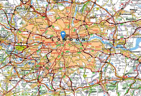 Geographische breite / geographische länge : London Karte