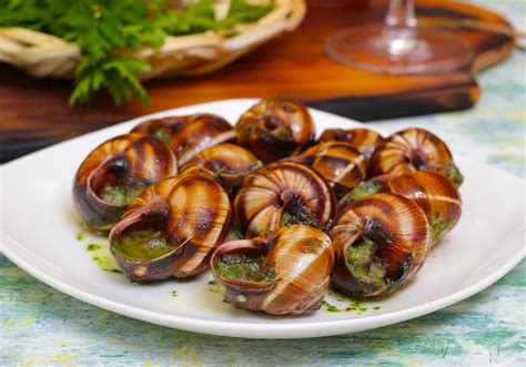 Escargots Bourguignonne Traditional Snail Dish From Burgundy France