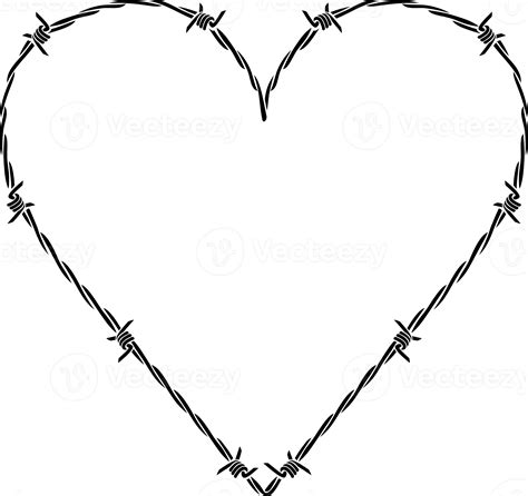 Barb Or Barbed Wire Heart 11102548 Png