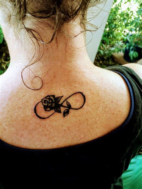 Finally Got My Infinity Rose Tattoo Small Tattoos Rose Tattoo Tattoos