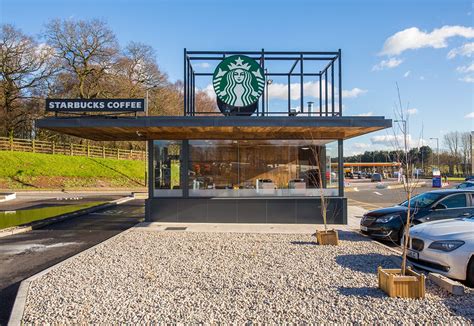So, if you need a large size container food shop, you can choose a 40 gp, or 40 hq, if you need a smaller container coffee bar, a 20 ft container will be most preferable. Starbucks - Drive Thru (Keele South) on Behance | Cafe ...