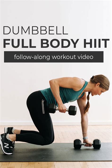 30 Minute Dumbbell Hiit Workout Video Nourish Move Love