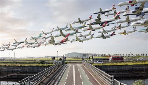 Airportraits by Mike Kelley show how many planes use Heathrow airport ...