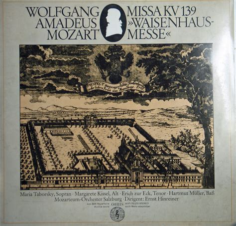 Waisenhausmesse Kv 139 Lp Von Wolfgang Amadeus Mozart