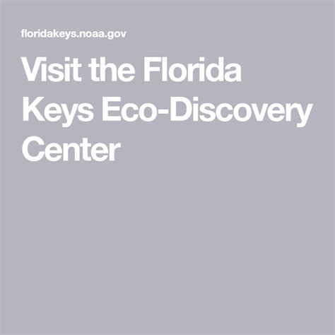 Visit The Florida Keys Eco Discovery Center Florida Keys Florida