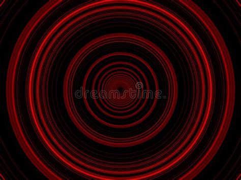 Glowing Red Circles Stock Illustration Image Of Design 1295442