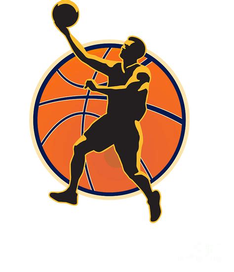 Basketball Player Lay Up Ball Digital Art By Aloysius Patrimonio Fine