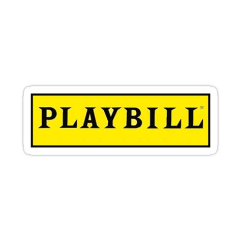 Playbill Stickers By Dianamorg9462 Redbubble