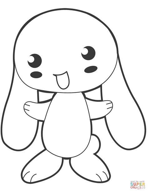 Cute Bunny Pages Crying Coloring Pages