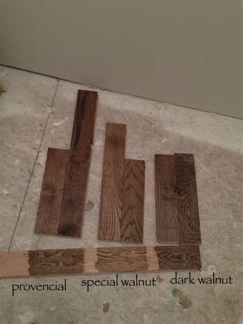 Even if you have red oak flooring, these dark stains will drown out the inherent redness of the wood. design dump: hardwood stain options: votes!