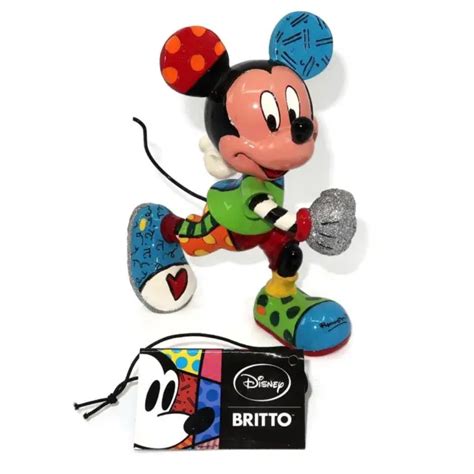 Disney Romero Britto Pop Art Mickey Mouse Track And Field Figurine 5 12