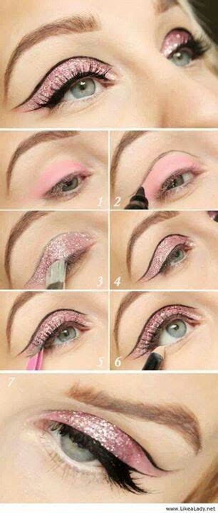 Pin By Lily On Make Up And Nails Glitter Makeup Tutorial Glitter Eye