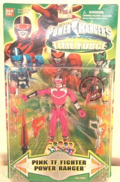 Power Rangers Time Force Pink Tf Fighter With Exclusive Digit Circuit