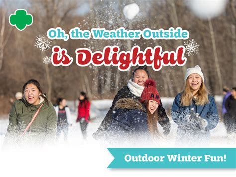 Oh The Weather Outside Is Delightful Outdoor Winter Fun Girl