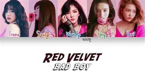 내겐 쉽지 bad boy down. Red Velvet - Bad Boy (Color Coded Han|Rom|Eng Lyrics ...