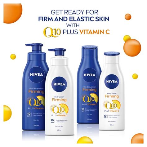nivea q10 vitamin c firming body lotion for normal skin ocado