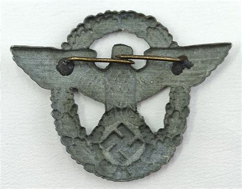 Ww2 German Police Cap Eagle Time Militaria