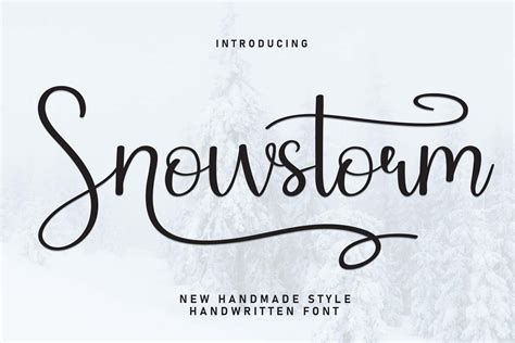 Snowstorm Font By Strongkeng Old · Creative Fabrica