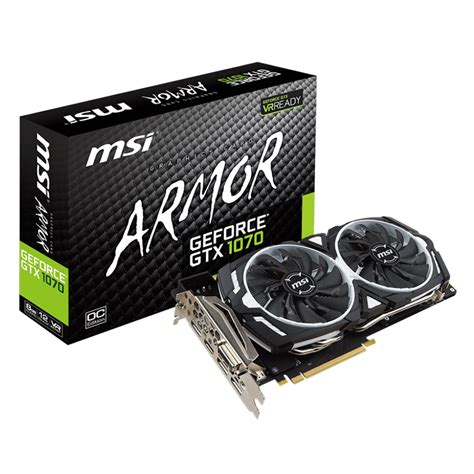 Msi Geforce Gtx 1070 Armor 8gb Overclock Pcie Video Card New And Used