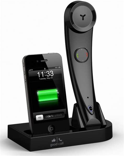 Bluetooth Wireless Iphonecell Phone Handset And Iphone Docking Station