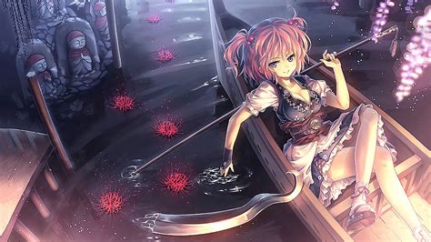 Wallpaper Anime Girls Water Touhou Cleavage Comics Onozuka