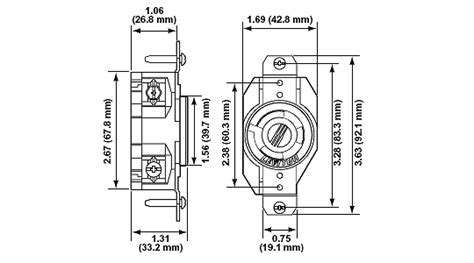Diagram furthermore l5 30p wiring ac plug moreover nema l5 30 wiring diagram also nema l15 20 wiring diagram. Leviton 240V 30A NEMA L6-30R Socket For Heater L6-30R - $14.70 : Auber Instruments, Inc ...