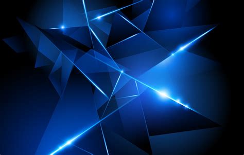 Photo Wallpaper Vector Blue Black Abstraction Glow Blue