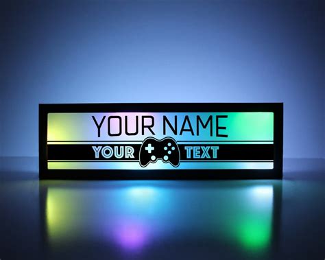 Custom Gaming Sign Gamer Decor Gaming Sign Gamer Tag Video Etsy