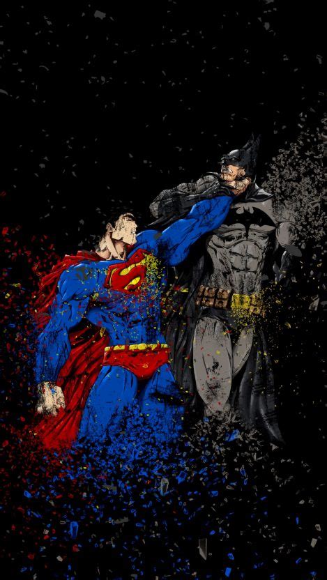 Batman Vs Superman Comic Art Iphone Wallpaper Free