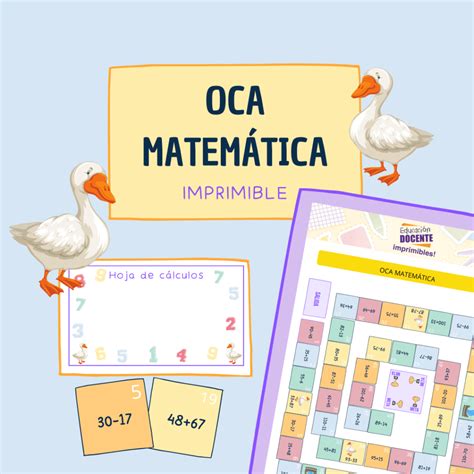 La Oca De Las Matemáticas Expertos En Educación Blog De Educación