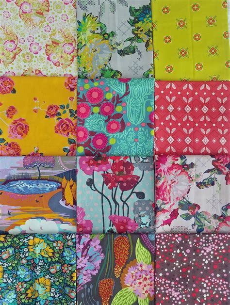 Anna Maria Horner Fabric 12 Fat Quarters From Mixed Etsy