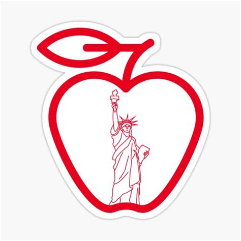 New York City The Big Apple Sticker By Smartness Shop Redbubble