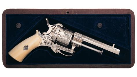 Engraved European Pinfire Revolver Rock Island Auction