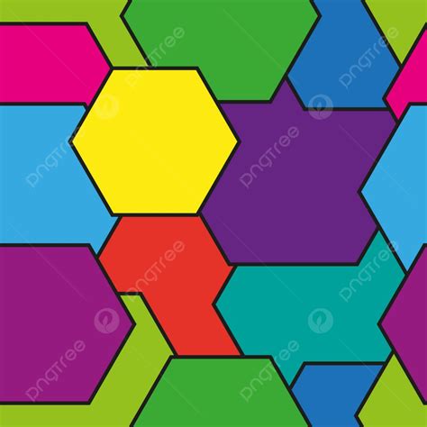 Abstract Geometric Hexagon Seamless Pattern Background Modern Hexagon