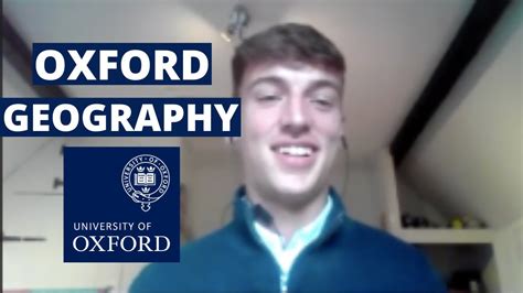 Interview With Oxford Geography Student Ucas University Application