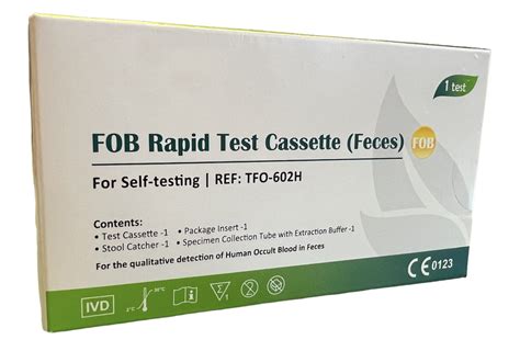 Bowel Colon Cancer Test Kit Faecal Occult Blood Fob Test Ulcers