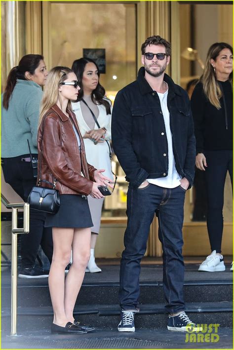 Liam Hemsworth And Girlfriend Gabriella Brooks Shop Rodeo Drive As Miley Cyrus Flowers