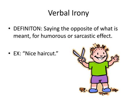 Definition Of Verbal Irony Definition Klw