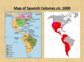 Map Of Spanish Colonies