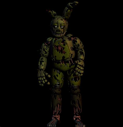 Springtrap V2 Full Model Render Wip By Coolioart On Deviantart