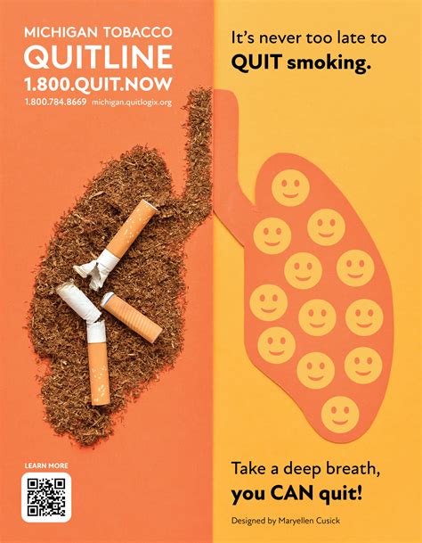 happy lungs tobacco cessation poster 8 5″ x 11″ designed by maryellen healthy behavior