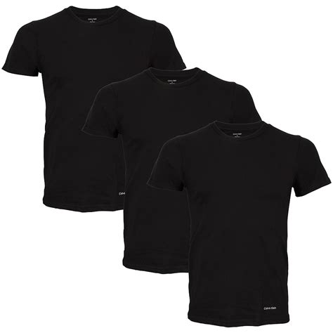 Calvin Klein Mens Cotton Classic Crew Neck T Shirt Black U4001001xl