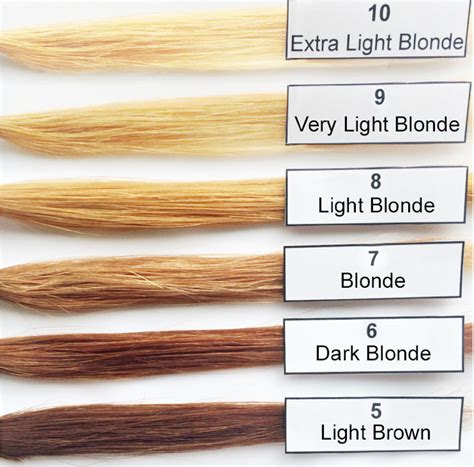 Levels Of Blonde Chart