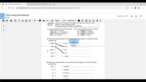 Les Taal Taalsystematiek Afleidingen Youtube