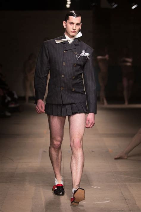 Charles Jeffrey Menswear Autumn Look Guys In Skirts