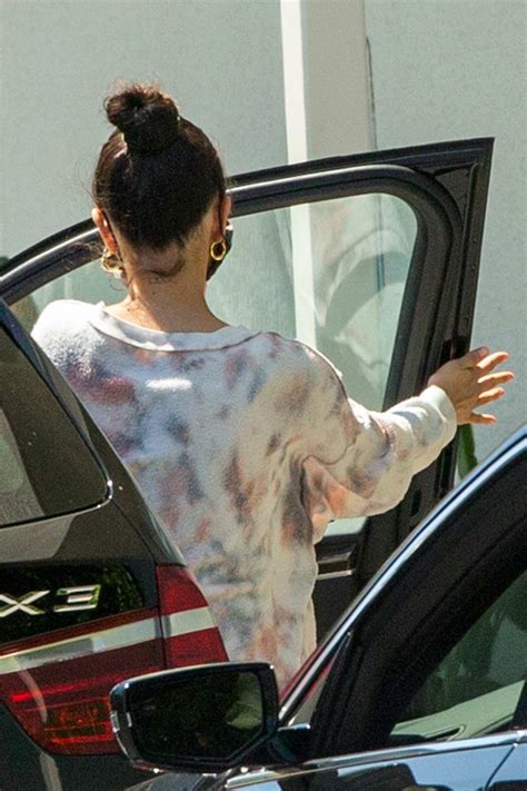 Selena Gomez Gets Camera Shy After Treating Herself To A Spa Treatment In Sherman Oaks California