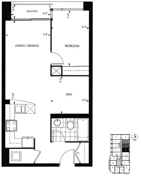 18 Yorkville Avenue Annex Toronto Condominiums 1 Bedroom Plus Den Floor