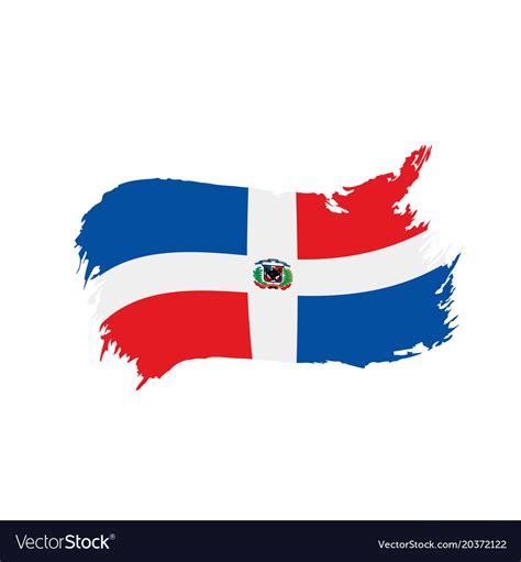 Dominicana Flag Royalty Free Vector Image Vectorstock